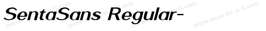 SentaSans Regular字体转换